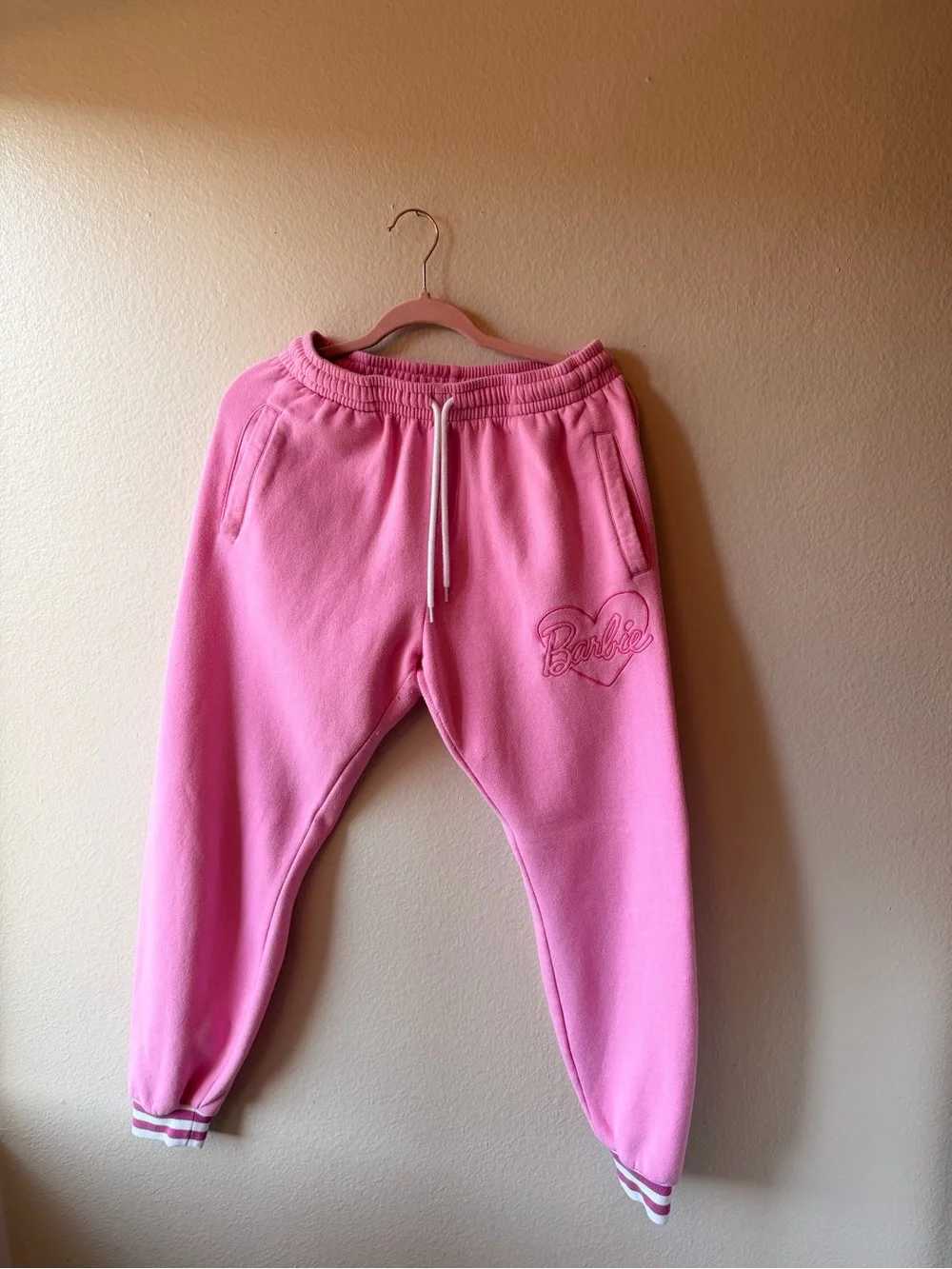 Barbie Pink zip Jogger set matching size L